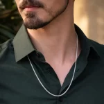 corrente prata 925 masculina estilo lifestyle luxo