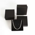 corrente prata masculina em caixa para presente embalagem caixa cartonada com colares em prata 925 masculina dentro de caixinhas de presente para joias