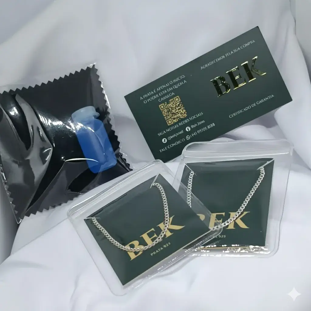 Conjunto corrente e pulseira grumet prata 925 masculina original com design moderno e acabamento premium