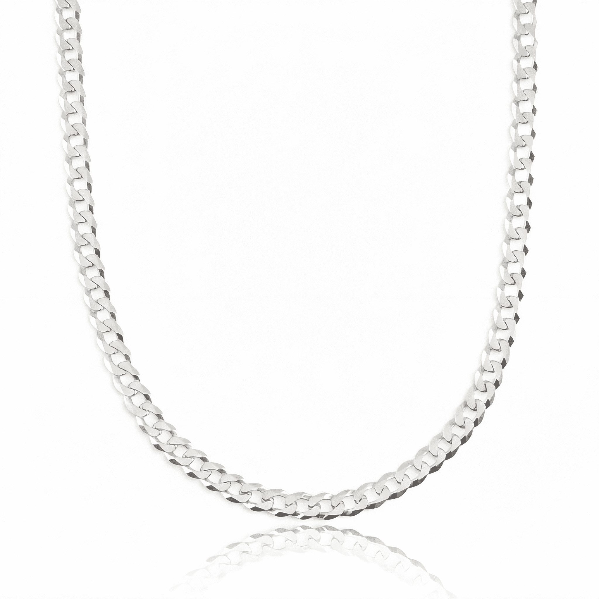 Corrente escama de peixe masculina 5mm em prata 925 com brilho intenso e acabamento premium
